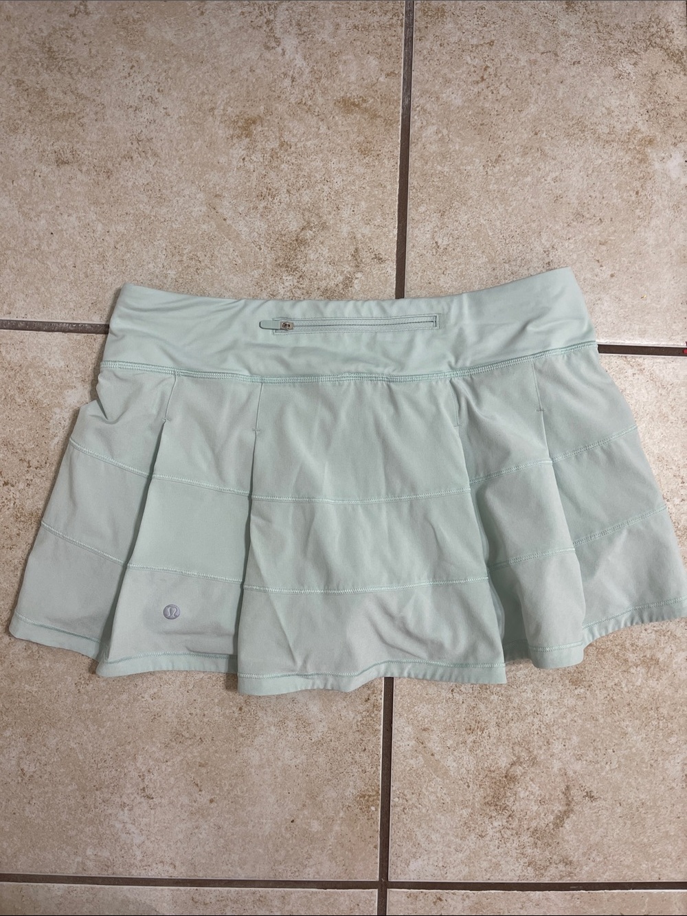 lululemon athletica Mint Green Pleated Skater Skirt